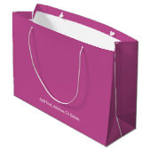 Trend Kleuren - Berry Roze Grote Gift Bag Groot Cadeauzakje (Achterkant Gekanteld)