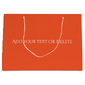 Trend Kleuren - Flame Red Kleur Grote Geschenktas Groot Cadeauzakje (Voorkant)