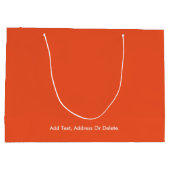 Trend Kleuren - Flame Red Kleur Grote Geschenktas Groot Cadeauzakje (Achterkant)