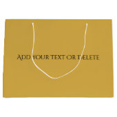 Trend kleuren - Gouden Geel Grote Gift Bag Groot Cadeauzakje (Voorkant)