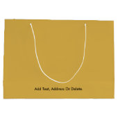 Trend kleuren - Gouden Geel Grote Gift Bag Groot Cadeauzakje (Achterkant)