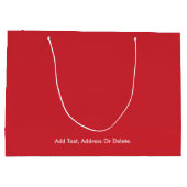 Trend Kleuren - Levendig Rood Grote Gift Bag Groot Cadeauzakje (Achterkant)