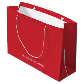 Trend Kleuren - Levendig Rood Grote Gift Bag Groot Cadeauzakje (Achterkant Gekanteld)