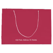 Trend kleuren - Levendige Magenta Grote Gift Bag Groot Cadeauzakje (Achterkant)