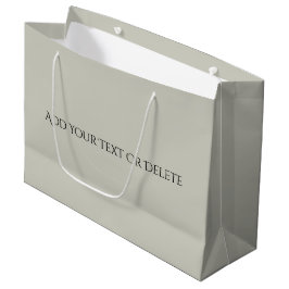 Trend kleuren - Licht Zilver Grijs Grote Gift Bag Groot Cadeauzakje