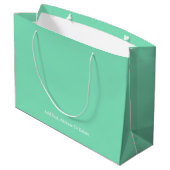 Trend kleuren - Minty Green Grote Gift Bag Groot Cadeauzakje (Achterkant Gekanteld)