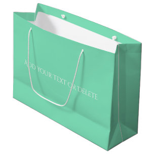 Trend kleuren - Minty Green Grote Gift Bag Groot Cadeauzakje