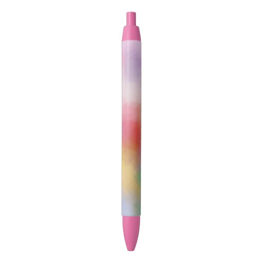 Trend Kleuren Modern Sjabloon Elegante Rood Roze Blauwe Inkt Pen (Voorkant Verticaal)