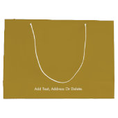 Trend kleuren - Sunny Olive Grote Gift Bag Groot Cadeauzakje (Achterkant)