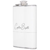 Trend minimalistisch modern eenvoudige kalligrafie heupfles (Links)