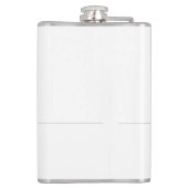 Trend minimalistisch modern eenvoudige kalligrafie heupfles (Achterkant)