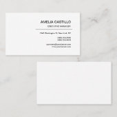 Trend Modern Elegant Contemmodern Minimalistisch P Visitekaartje (Voorkant / Achterkant)