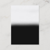 Trend modern gewoon zwart-wit monogram visitekaartje (Achterkant)