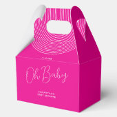 Trend Pink Baby Shower Script Bedankdoosjes (Voorkant)