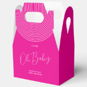 Trend Pink Baby Shower Script Bedankdoosjes (Open)