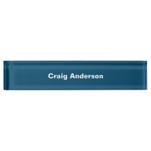 Trend Professional Plain Modern Elegant Ocean Blue Naambordje