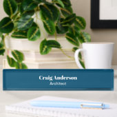 Trend Professional Plain Modern Elegant Ocean Blue Naambordje