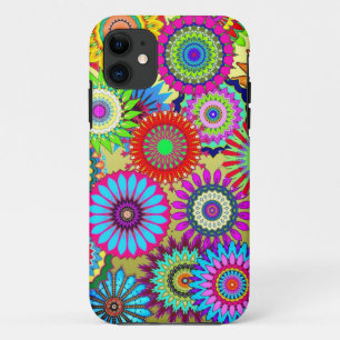 Trend Psychadelic Flower Power Print Accessoire Case-Mate iPhone Case