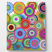 Trend Psychadelic Flower Power Print Accessoire Fotoplaat (Voorkant)