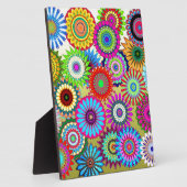 Trend Psychadelic Flower Power Print Accessoire Fotoplaat (Zijkant)