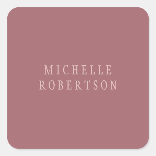 Trend Roos Dust Gold Creative Unique Classical Vierkante Sticker (Voorkant)