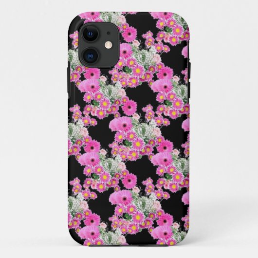 Trend Roze accessoire met een roze floreel patroon Case-Mate iPhone Case (Achterkant)