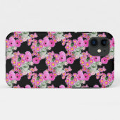 Trend Roze accessoire met een roze floreel patroon Case-Mate iPhone Case (Achterkant (horizontaal))