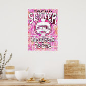 Trend Setter Pink Volleyball Poster (Keuken)