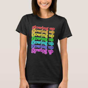 Trend social media gloed omhoog lgbetq regenboogge t-shirt