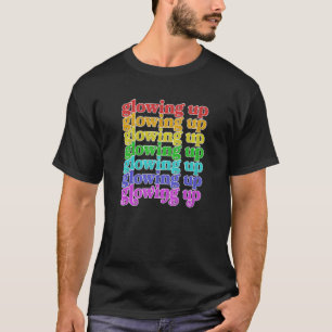 Trend social media gloed omhoog lgbetq regenboogge t-shirt
