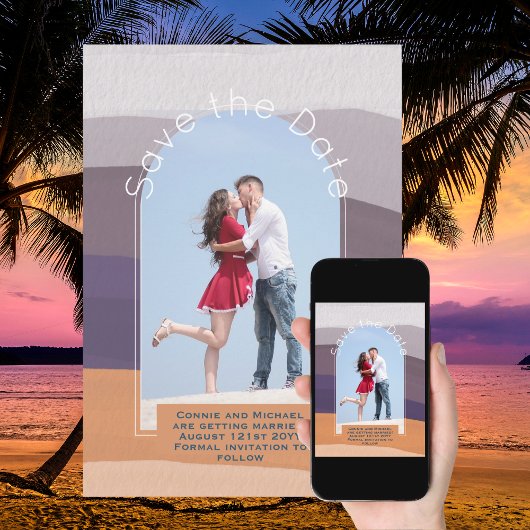 Trend sparen de Datum | Foto Paarse Oranje afbeeld Kaart