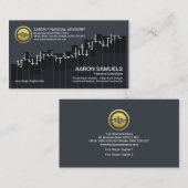 Trend Stock Graph Financial Advisor Visitekaartje (Voorkant / Achterkant)
