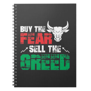 Trend Stock Market Trading Angst Greed Investor Notitieboek