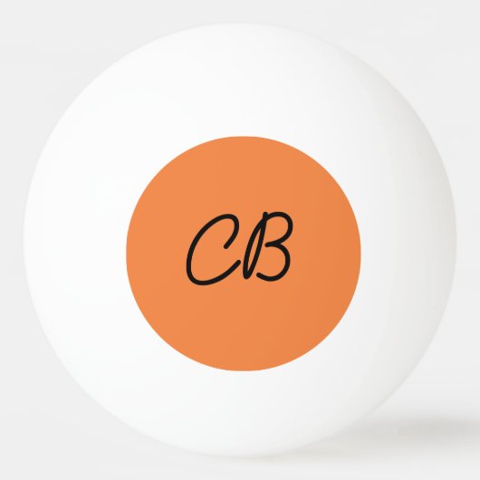 Trend Verse Tangerine Monogram Ping Pong Ball (Voorkant)