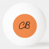 Trend Verse Tangerine Monogram Ping Pong Ball (Achterkant)