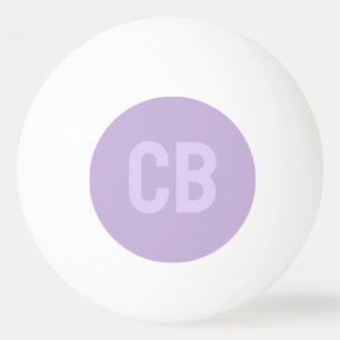 Trend Zacht Violet Monogram Ping Pong Ball
