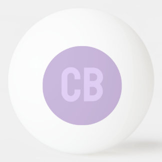 Trend Zacht Violet Monogram Ping Pong Ball