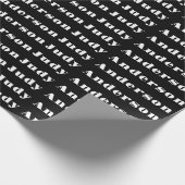 Trend Zwart Vet Professioneel Eenvoudig Modern Eer Cadeaupapier (Hoek)