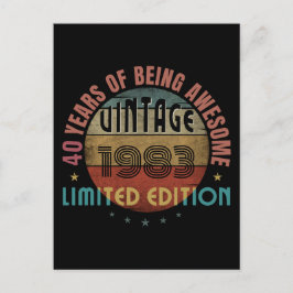 TRENDI CADOUAU GEBOORTEJAAR VERJAARDAGSCADEAU BRIEFKAART