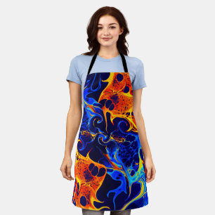 trendige abstracte kleurrijke kleur werveling schort