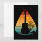TRENDIGE GUITAR PICK ZONSONDERGANG KAART (Voorkant / Achterkant)