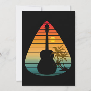 TRENDIGE GUITAR PICK ZONSONDERGANG  KAART