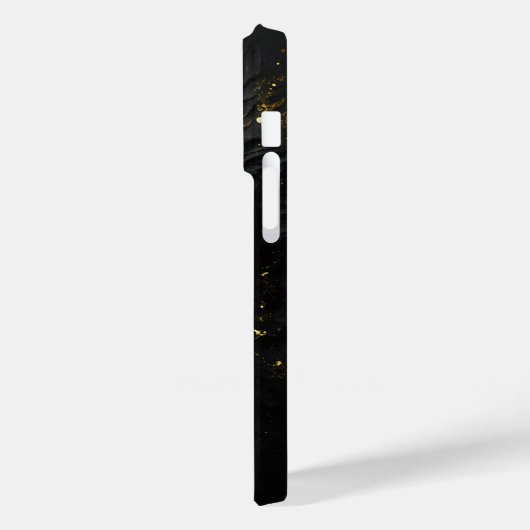 Trendiger Gothik Totenkopf in schwarz gold Design Case-Mate iPhone Case (Achterkant / Links)