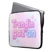 Trendin Goz'on Pastel Tie Dye Laptop Sleeve (Voorkant Links)