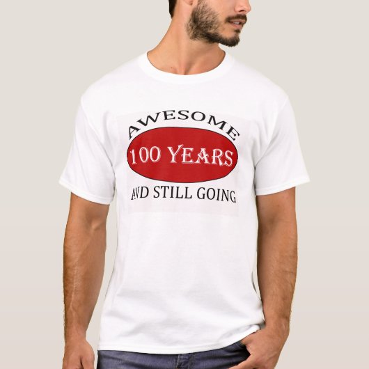 TRENDING 100 JAAR OUDE BIRTHDAY-DESIGN T-SHIRT (Voorkant)