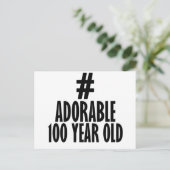 TRENDING 100 JAAR OUDE VERJAARDAG DESIGN BRIEFKAART (Staand voorkant)