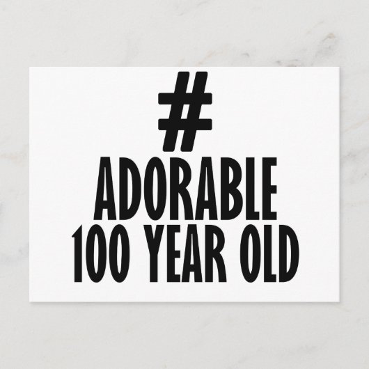 TRENDING 100 JAAR OUDE VERJAARDAG DESIGN BRIEFKAART (Voorkant)
