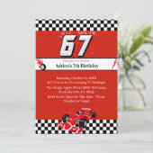 Trending 6 7 Meme | Race Car Boy Racing Birthday Kaart (Staand voorkant)