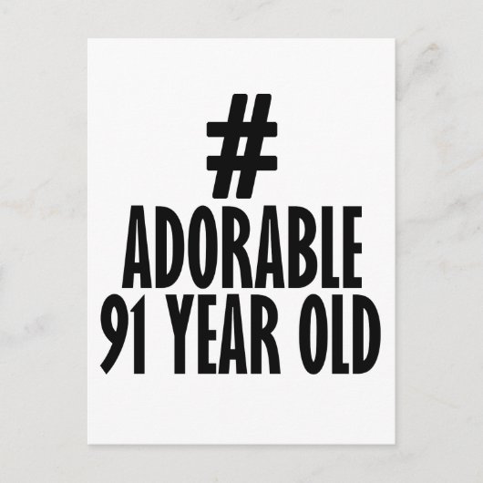 Trending 91 JAAR OUD VERJAARDAGSONTWERP Briefkaart (Voorkant)
