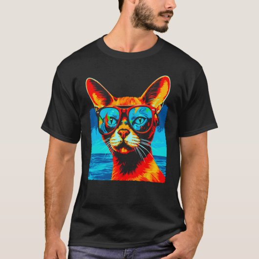 Trending Abessijnse Kat T-shirt (Voorkant)